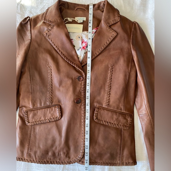 Sundance Annie Belle Leather Blazer - Picture 12 of 16